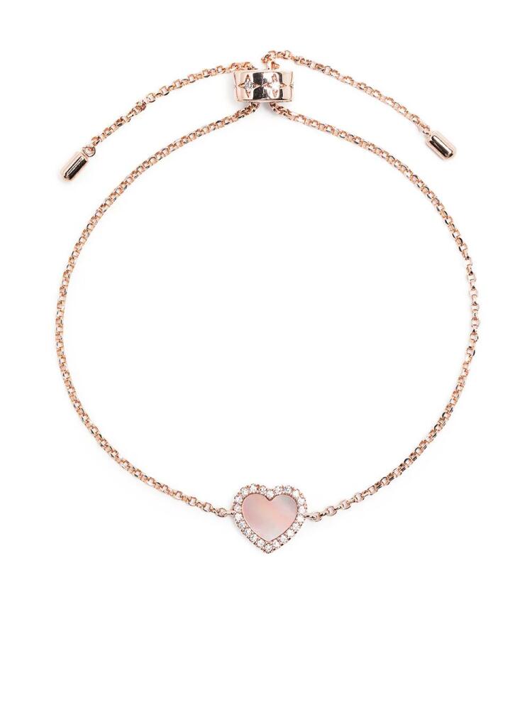 APM Monaco Valentine crystal-embellished necklace - Gold Cover