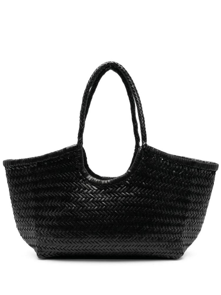 DRAGON DIFFUSION Nantucket interwoven leather tote bag - Black Cover