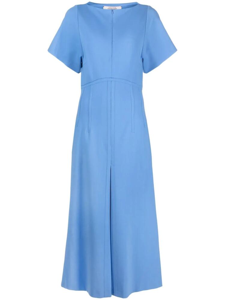 Dorothee Schumacher half-zip short-sleeve maxi dress - Blue Cover