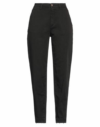 Avantgar Denim By European Culture Woman Pants Black Cotton, Polyester, Elastane Cover