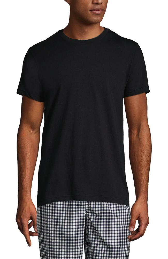 Lands' End Crewneck Undershirt 3 Pack in Black Cover