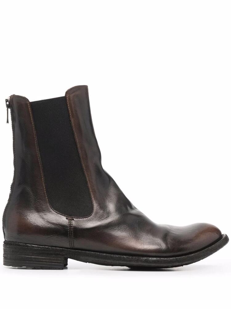 Officine Creative Lexicon elasticated-panel chelsea boots - Brown Cover