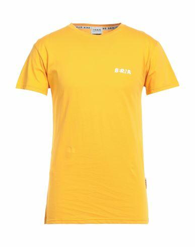 Berna Man T-shirt Ocher Cotton Cover