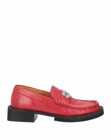 Ganni Woman Loafers Red Leather Cover