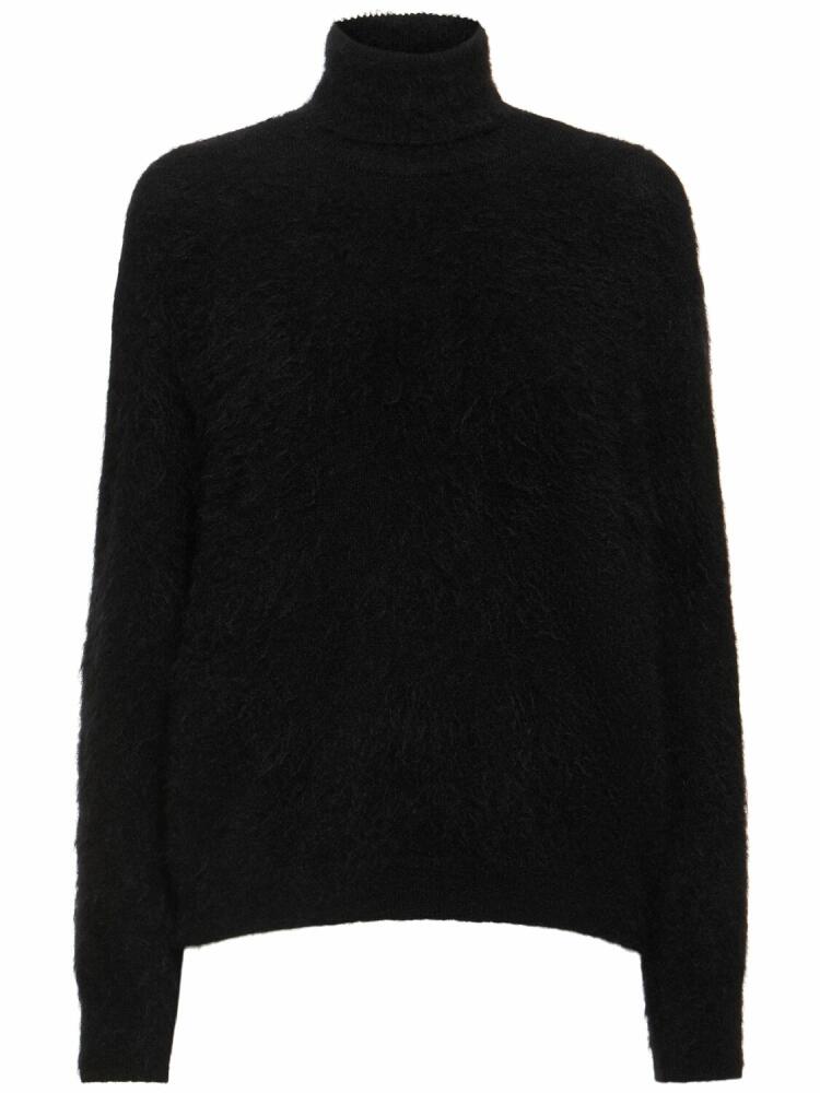 ALBERTA FERRETTI Mohair Blend Turtleneck Sweater Cover