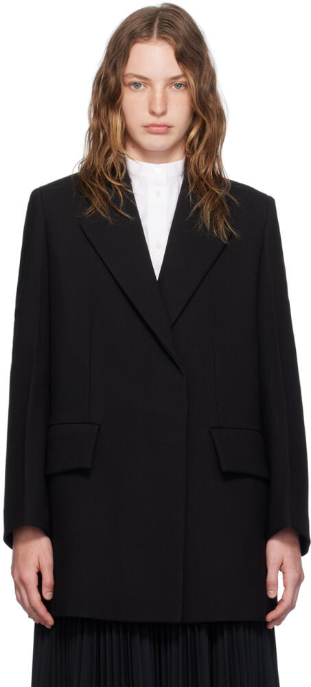 Jil Sander Black Double-Breasted Jacket Cover