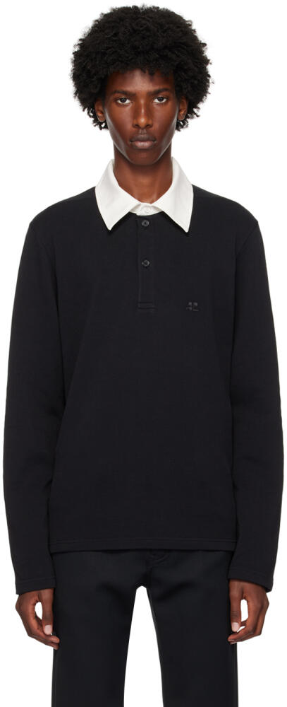 Courrèges Black Contrasting Polo Cover