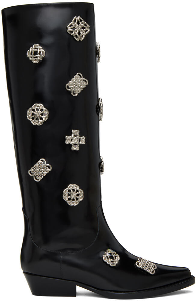 Toga Pulla SSENSE Exclusive Black Tall Boots Cover