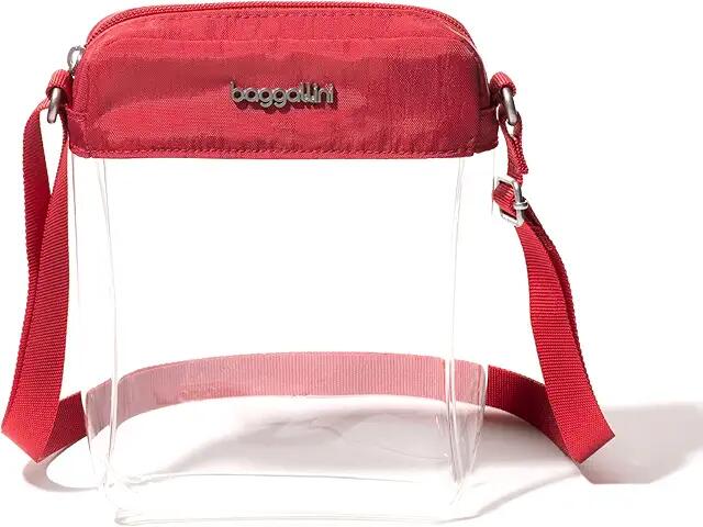 Baggallini Clear Stadium Explorer Crossbody (Red) Handbags Cover