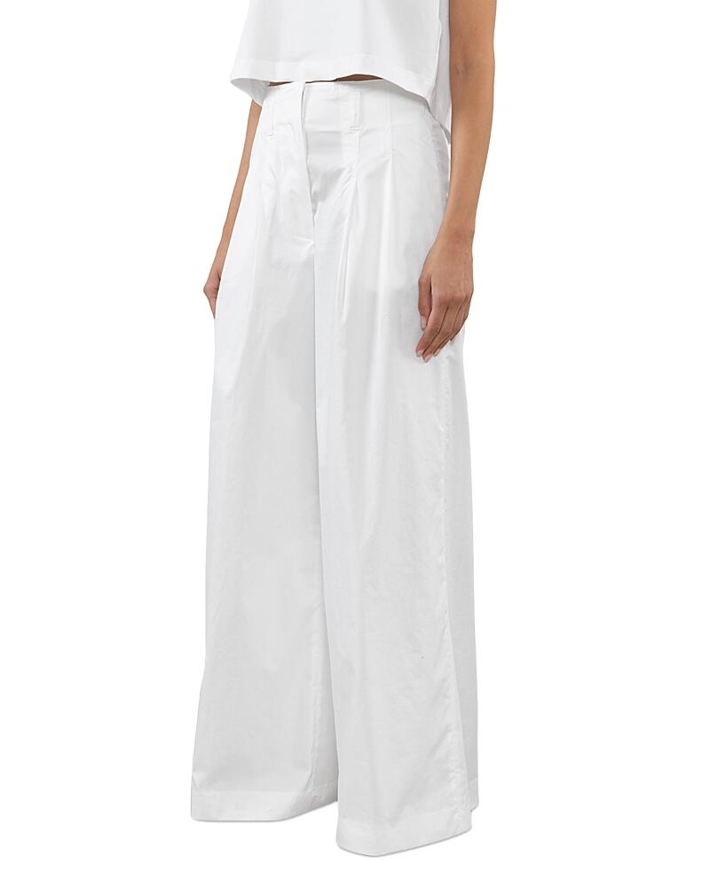 Peserico High Waist Wide Leg Pants Cover