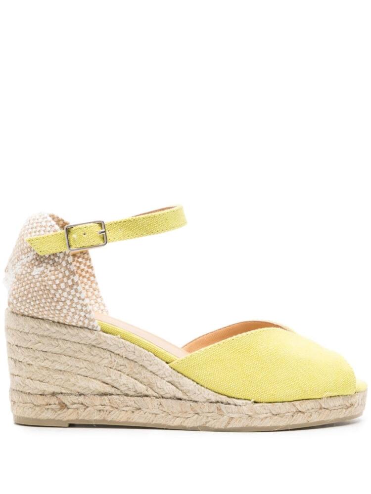 Castañer Bianca 75mm wedge espadrilles - Green Cover