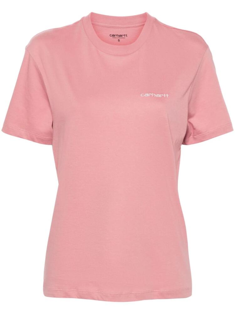 Carhartt WIP Script embroidery T-shirt - Pink Cover