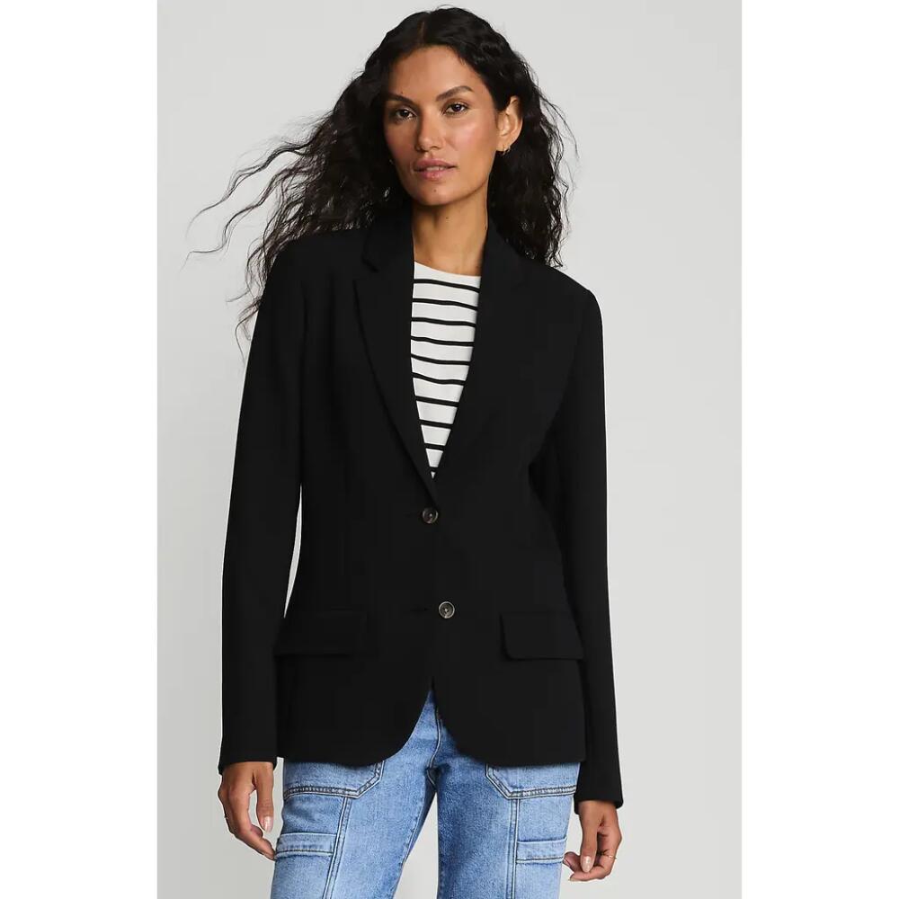 Lands' End Crepe Blazer in Black Cover