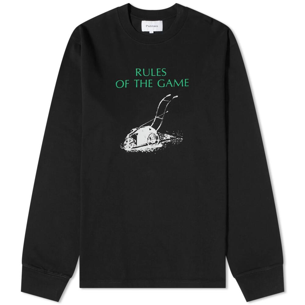 Palmes Men's Rules Long Sleeve T-Shirt in Black Cover