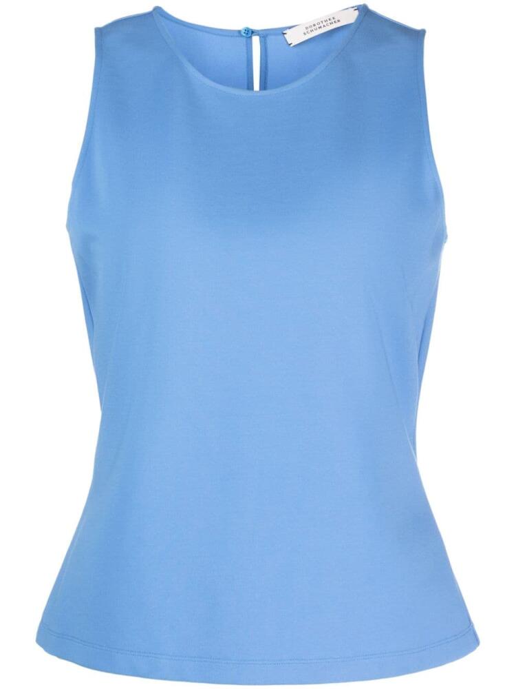 Dorothee Schumacher round-neck flared tank top - Blue Cover