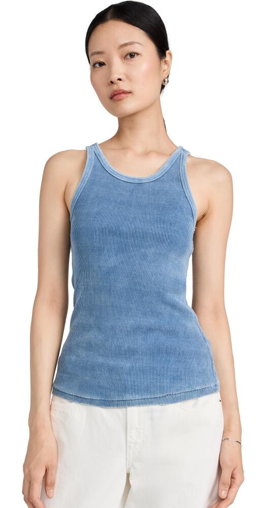 AMO Long Rib Tank Indigo Stone Wash Cover