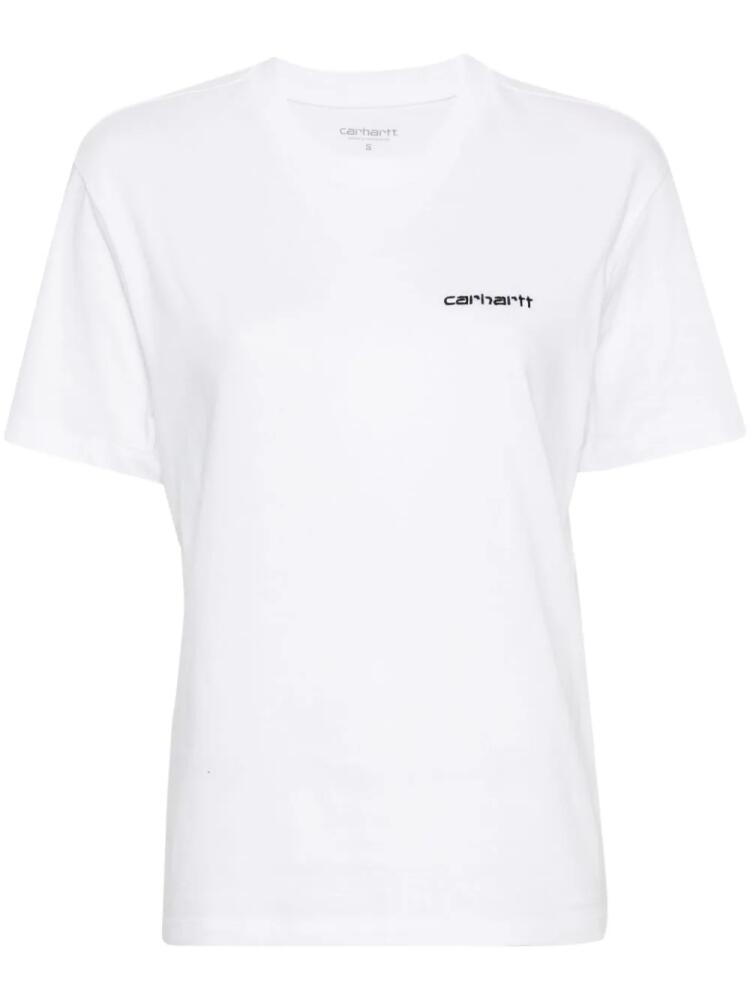 Carhartt WIP Script embroidery T-shirt - White Cover