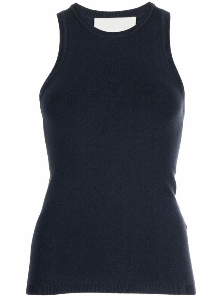 3.1 Phillip Lim crepe-texture tank top - Blue Cover