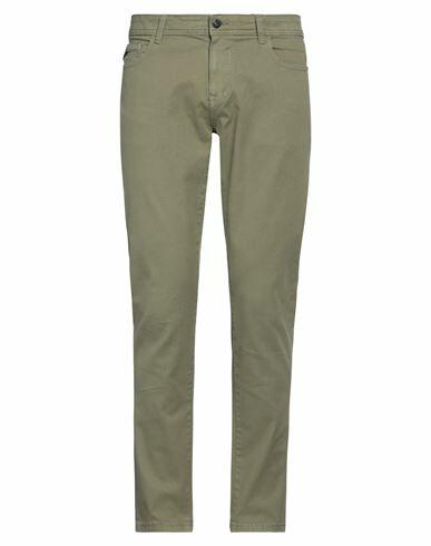 Yes Zee By Essenza Man Pants Military green Cotton, Polyester, Elastane Cover