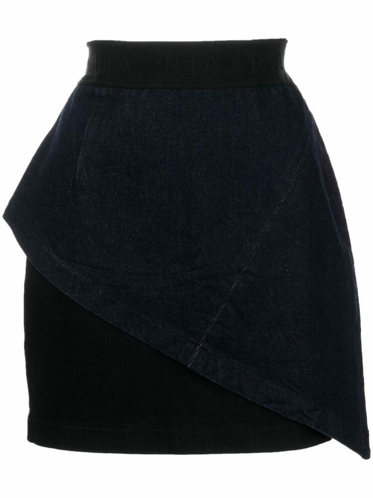 RTA Keren contrast skirt - Black Cover