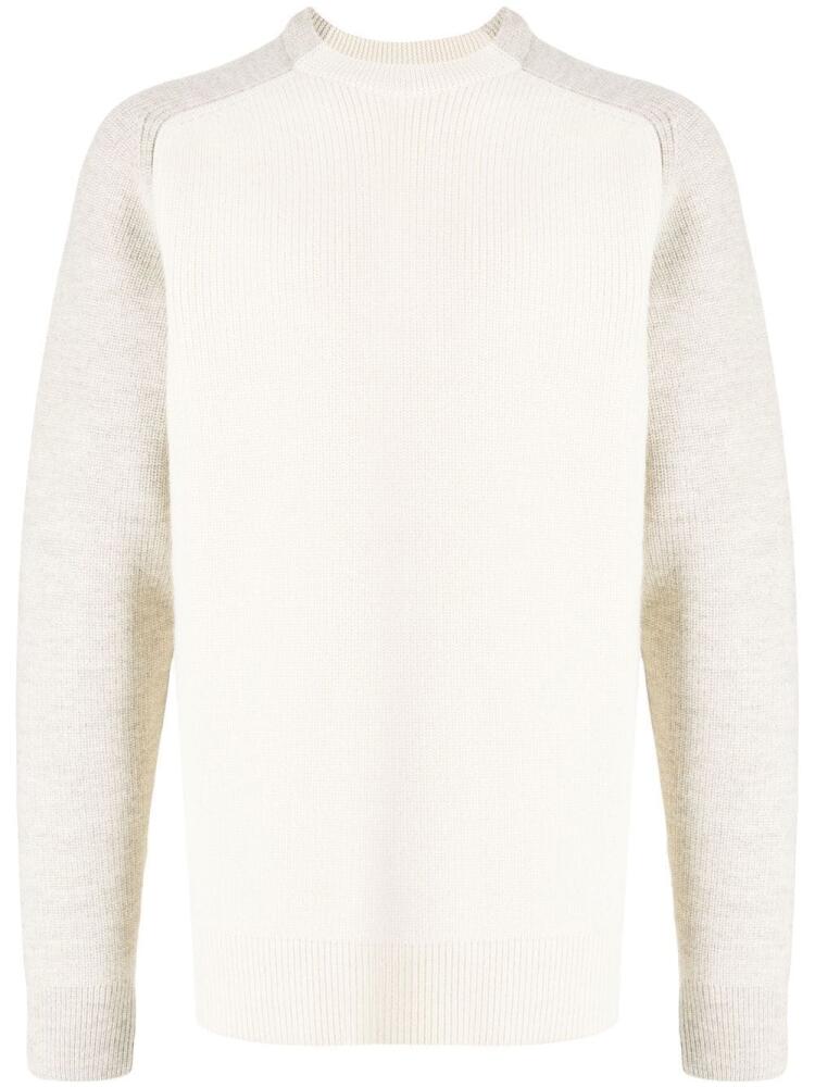 OAMC two-tone wool jumper - White Cover