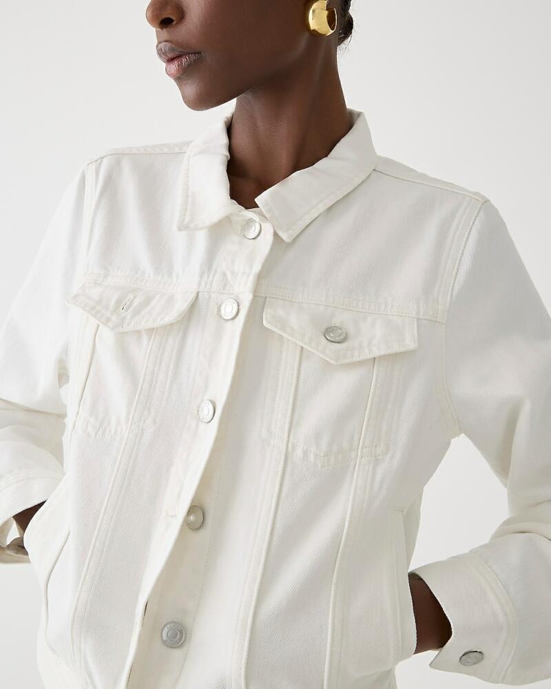 J.Crew New classic denim jacket in white Cover