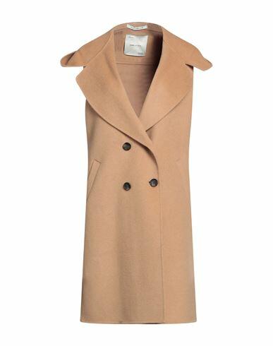 Emma & Gaia Woman Coat Camel Wool, Lyocell, Cashmere Cover