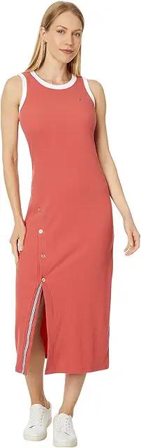 Tommy Hilfiger Sleeveless Midi Dress (Mineral Red) Women's Dress Cover