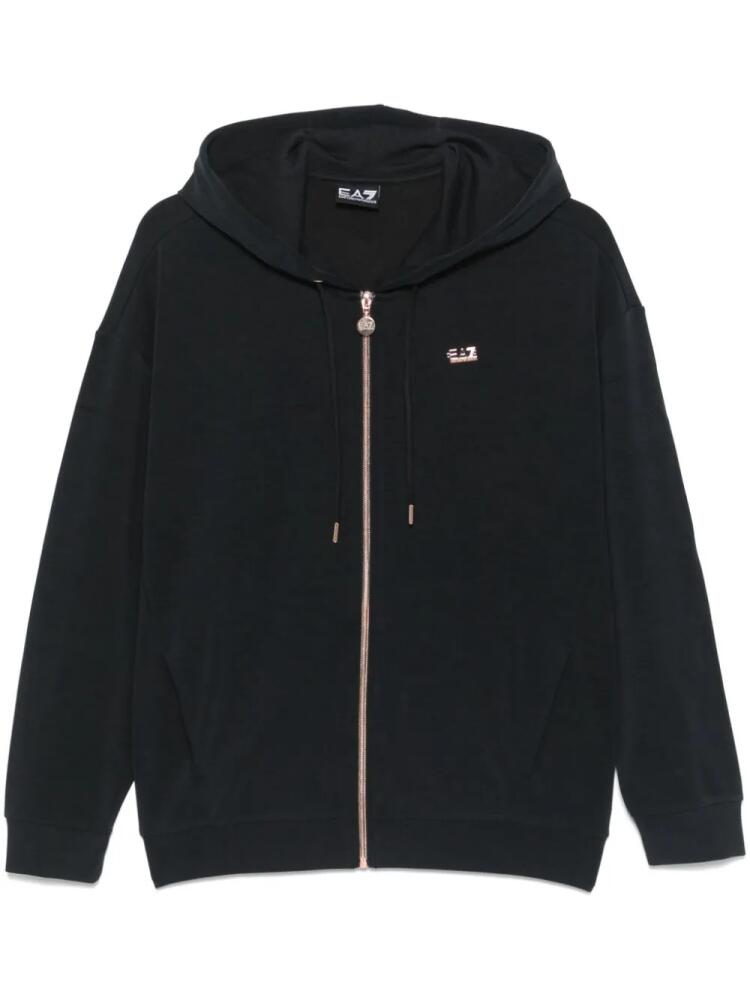 Ea7 Emporio Armani zip-up hoodie - Black Cover