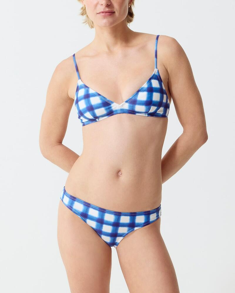 J.Crew Hipster full-coverage bikini bottom in gingham Cover