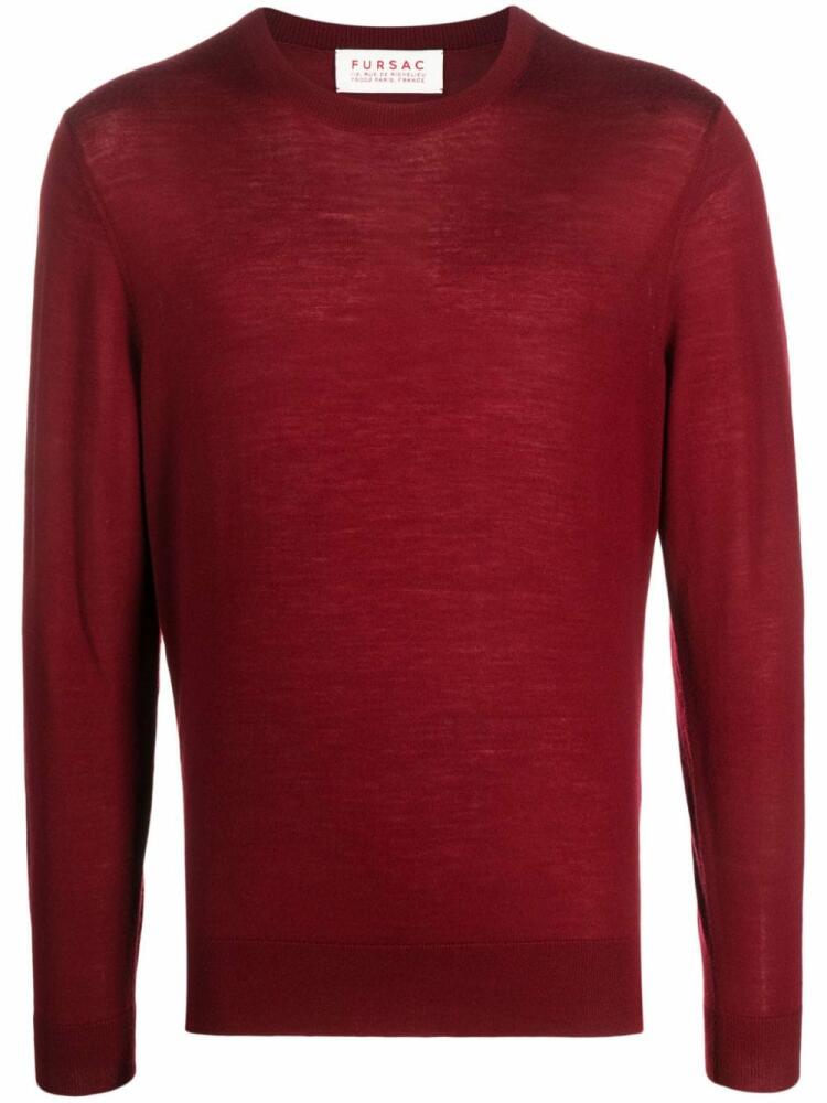 FURSAC crew-neck wool jumper - Red Cover