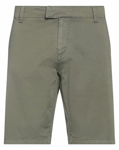 Zadig & voltaire Man Shorts & Bermuda Shorts Military green Cotton, Elastane Cover