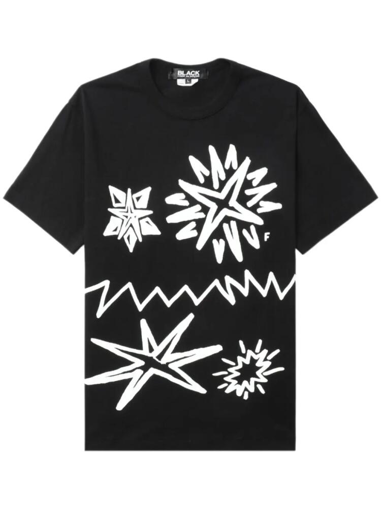 Black Comme Des Garçons printed short-sleeve T-shirt Cover