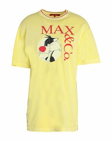 Max & co. Izzy Woman T-shirt Yellow Cotton Cover