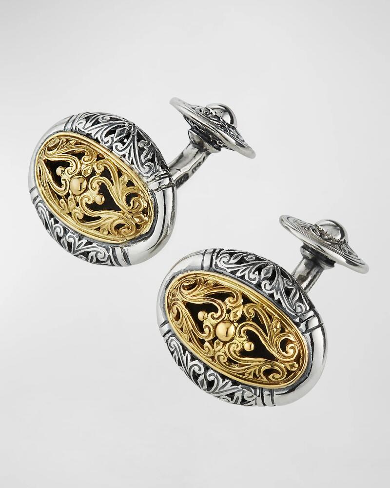 Konstantino Mixed Metal Oval Cuff Links Cover