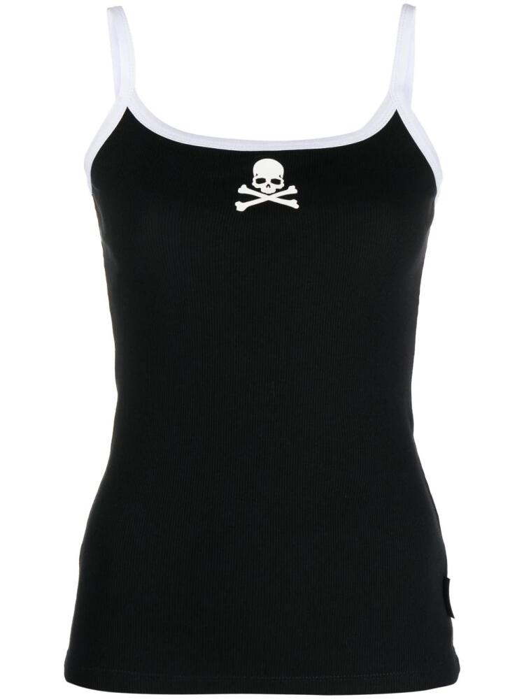 Philipp Plein Skull & Bones ribbed tank top - Black Cover