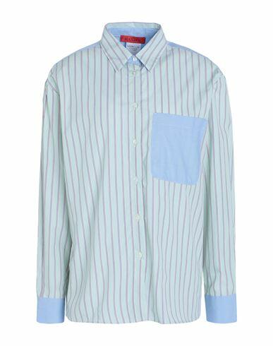 Max & co. Woman Shirt Light green Cotton Cover