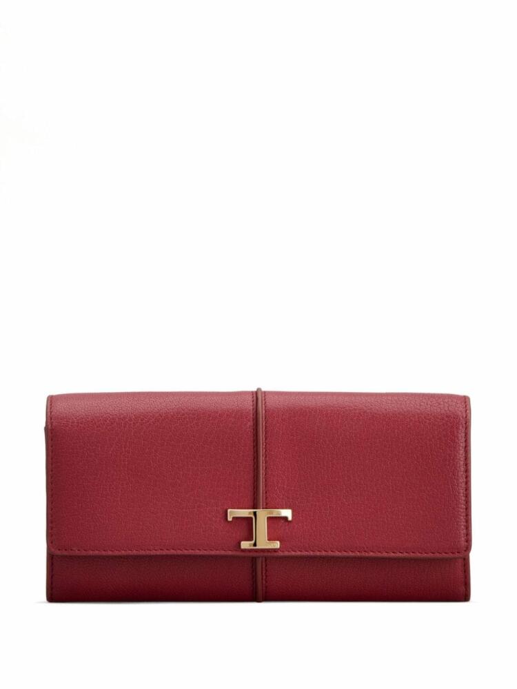 Tod's Timeless foldover wallet - Red Cover