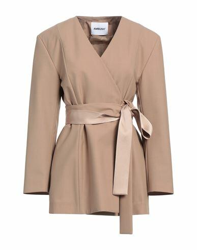 Ambush Woman Blazer Camel Polyester, Virgin Wool, Elastane, Acetate, Viscose Cover