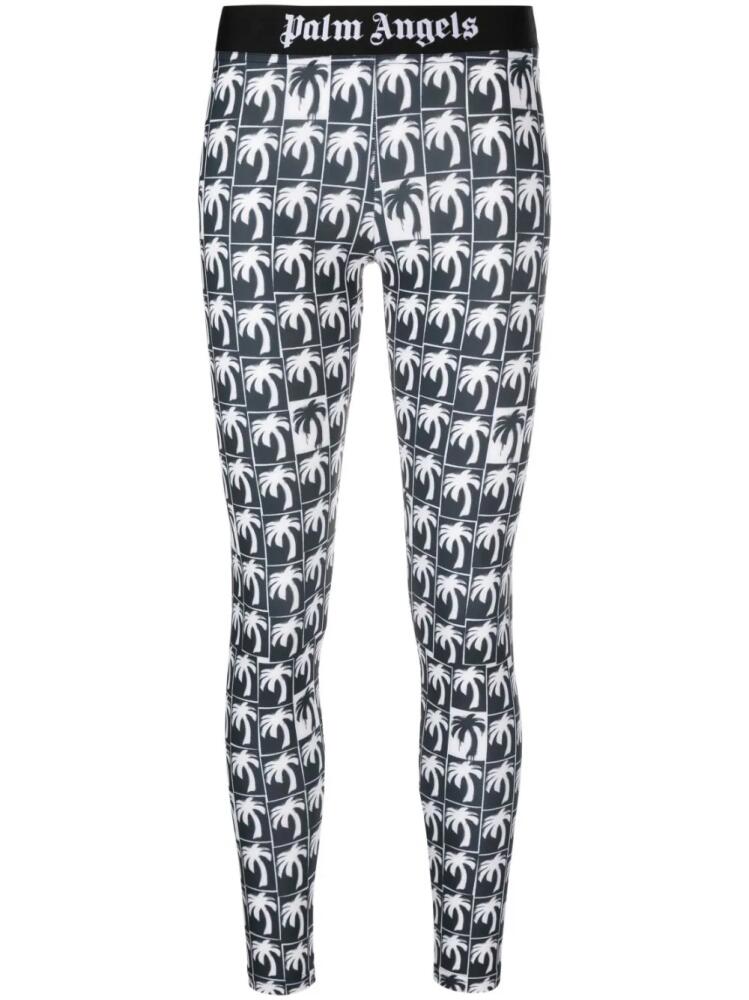 Palm Angels palm-print leggings - Black Cover