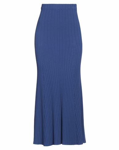 Roberto Collina Woman Midi skirt Blue Viscose, Polyester Cover