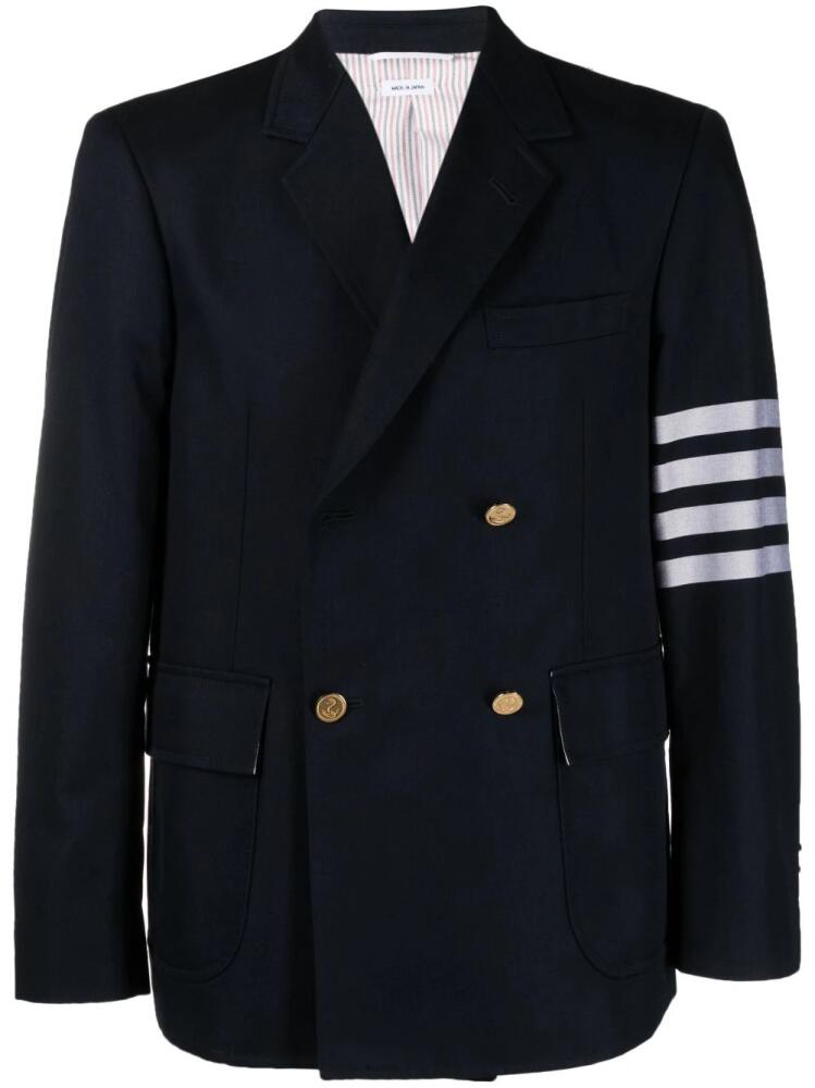 Thom Browne 4-Bar stripe blazer - Blue Cover