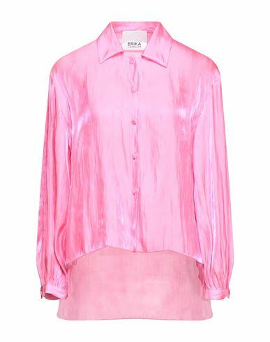 Erika Cavallini Woman Shirt Fuchsia Polyester Cover