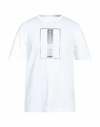 Blauer Man T-shirt White Cotton Cover