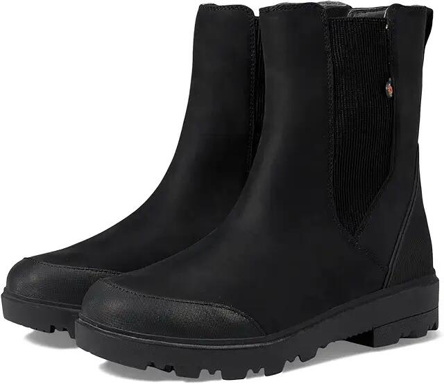 Bogs Holly Tall Chelsea Leather (Black) Women's Boots Cover