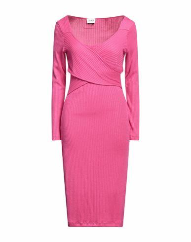 Berna Woman Midi dress Fuchsia Viscose, Polyamide, Polyester Cover