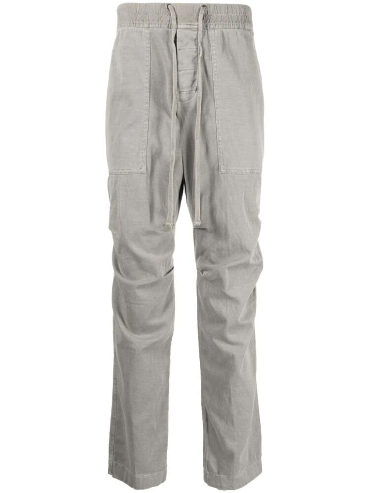 James Perse slub-cotton drawstring trousers - Grey Cover