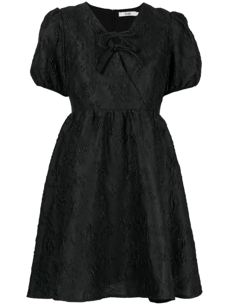 b+ab patterned-jacquard dress - Black Cover