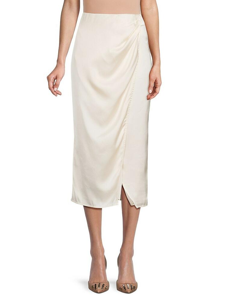 French Connection Women's Inu Satin Midi Skirt - Classic Cream Cover