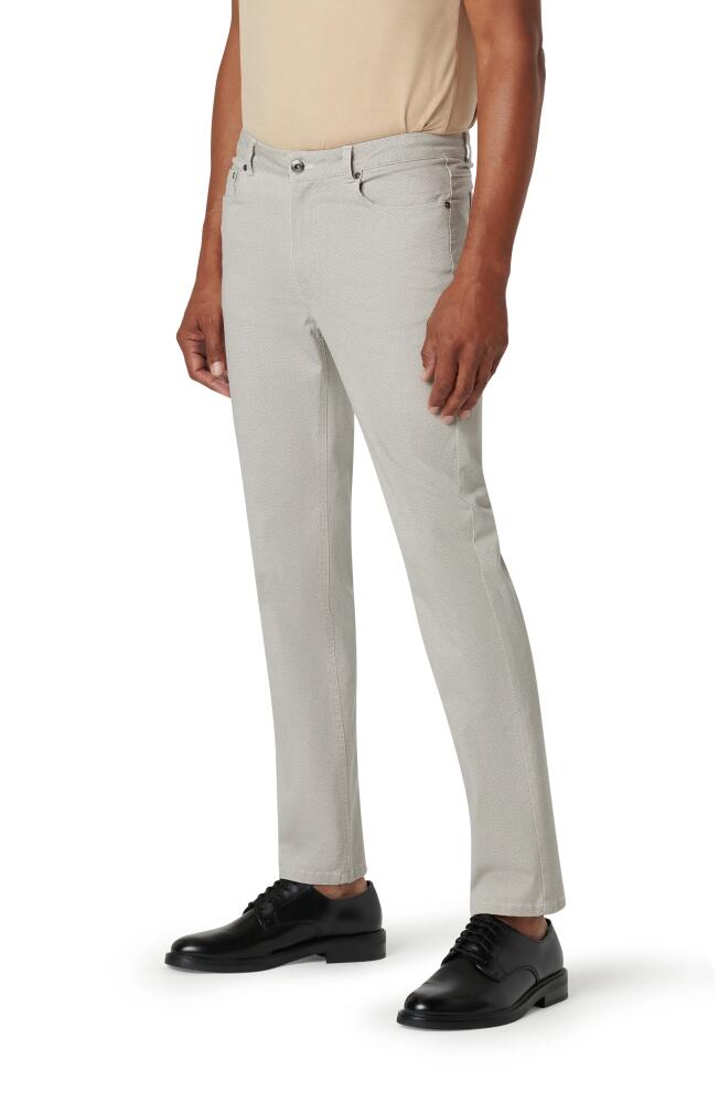 Bugatchi Five-Pocket Straight Leg Pants in Stone Cover